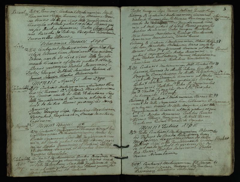 Pasvalio Romos katalikų parapijos bažnyčios 1793–1824 metų jungtuvių metrikų knyga