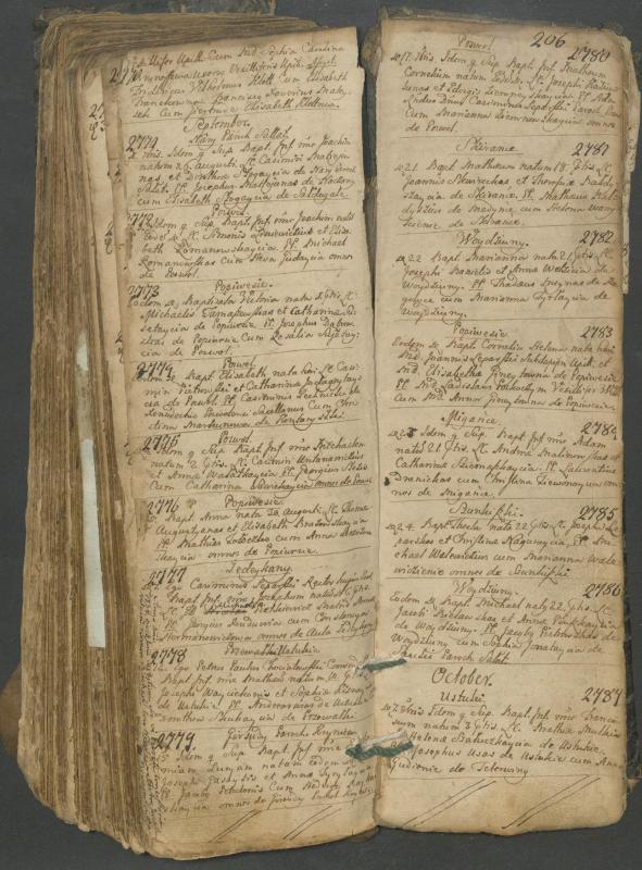 Pasvalio Romos katalikų parapijos bažnyčios 1749–1772 metų krikšto metrikų knyga