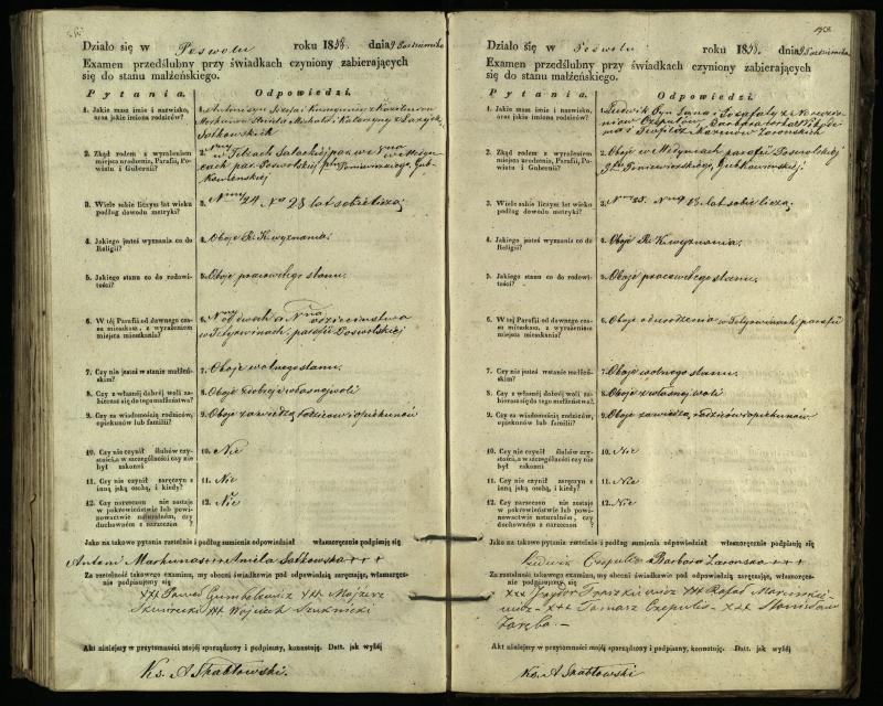 Pasvalio Romos katalikų parapijos bažnyčios 1849–1859 metų priešjungtuvinės apklausos knyga
