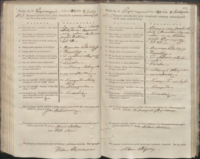 Krinčino Romos katalikų parapijos bažnyčios 1840–1844 metų priešjungtuvinės apklausos knyga