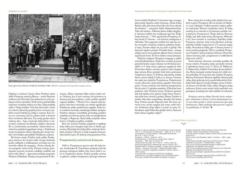 Šiaurietiški atsivėrimai : Pasvalio krašto istorijos ir kultūros žurnalas 2016, nr. 2 (41)