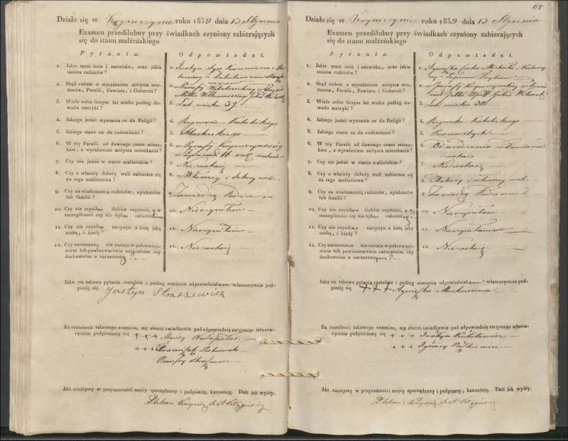 Krinčino Romos katalikų parapijos bažnyčios 1837–1839 metų priešjungtuvinės apklausos knyga