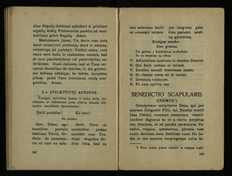 Naujas vadovėlis šv. Pranciškaus tretininkams / sustatė T. Pranciškus Bizauskas O. F. M. – 3-ias papild. ir pager. leid. – Kaunas: [s.n.], 1934. – 200 p.