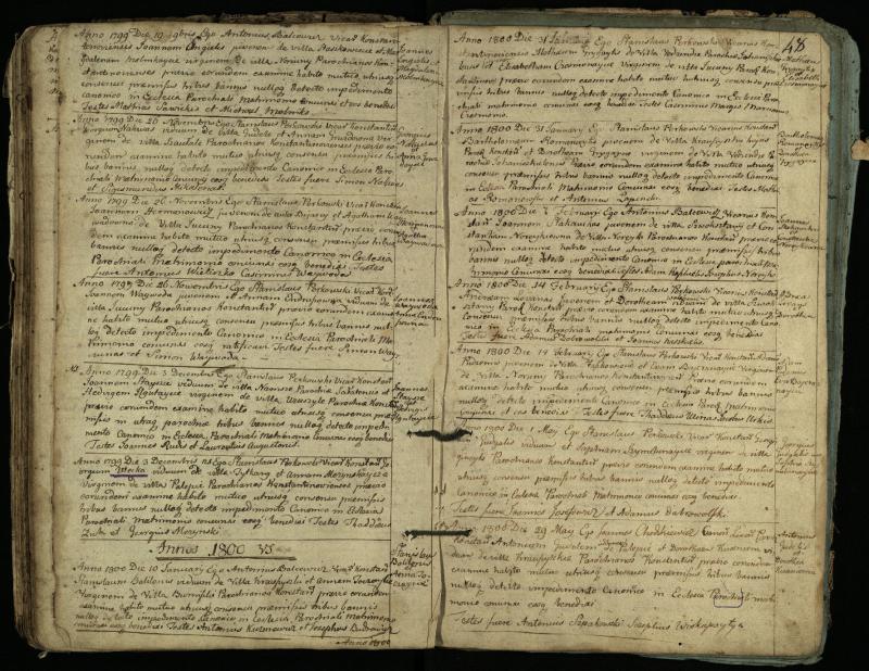 Vaškų (Konstantinavo) Romos katalikų parapijos bažnyčios 1766–1804 metų jungtuvių metrikų knyga