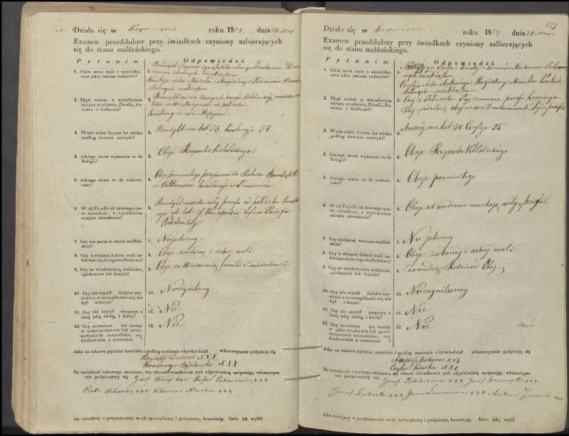 Krinčino Romos katalikų parapijos bažnyčios 1853–1862 metų priešjungtuvinės apklausos knyga