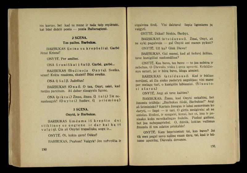 Kur laimė? : 5 veiksmų drama / J. Dobilas. – Kaunas: autoriaus leidinys, 1930. – 165, [1] p.