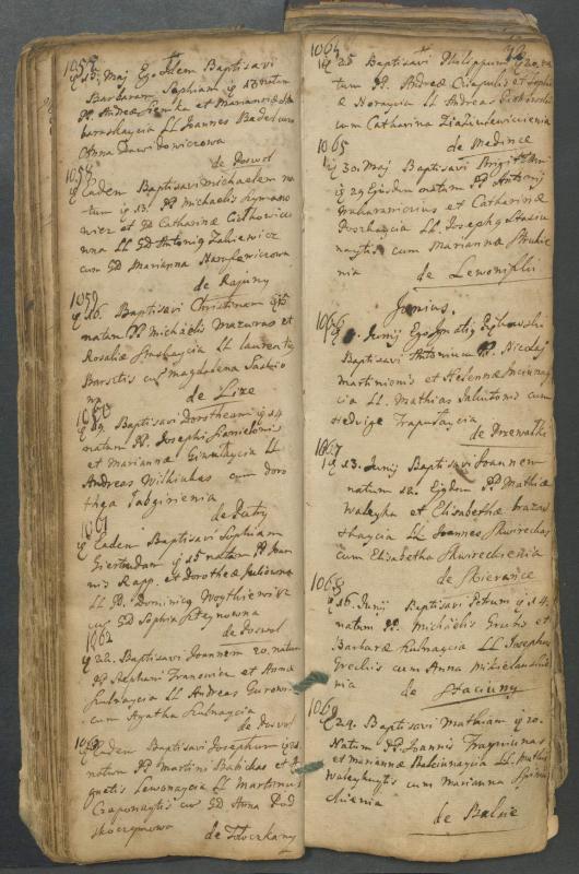 Pasvalio Romos katalikų parapijos bažnyčios 1749–1772 metų krikšto metrikų knyga
