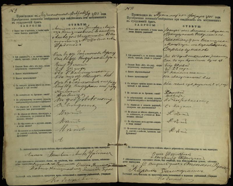 Pušaloto Romos katalikų parapijos bažnyčios 1904–1917 metų priešjungtuvinės apklausos knyga