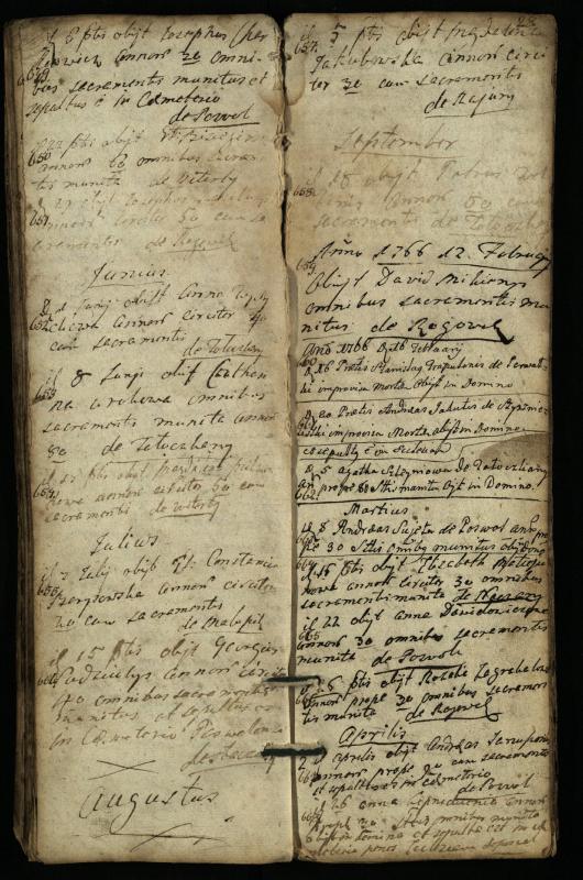 Pasvalio Romos katalikų parapijos bažnyčios 1744–1776 metų mirties metrikų knyga