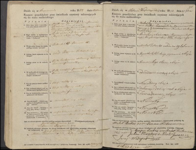 Krinčino Romos katalikų parapijos bažnyčios 1853–1862 metų priešjungtuvinės apklausos knyga