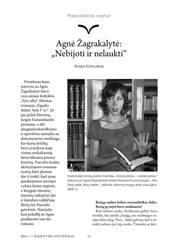 Šiaurietiški atsivėrimai : Pasvalio krašto istorijos ir kultūros žurnalas 2014, nr. 1 (36)