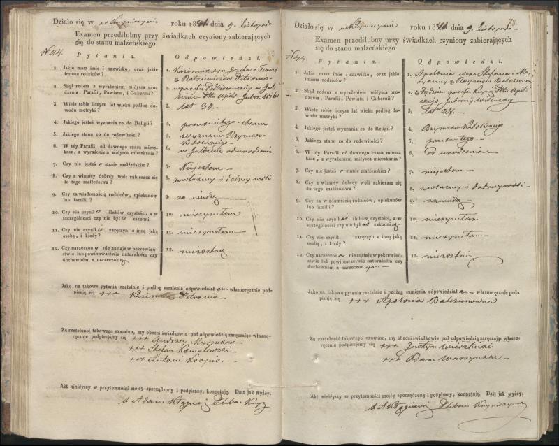 Krinčino Romos katalikų parapijos bažnyčios 1840–1844 metų priešjungtuvinės apklausos knyga