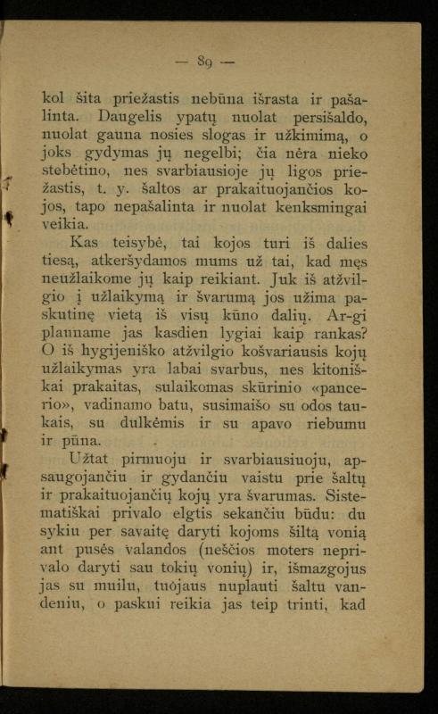 Kaip užsilaikyti pavasarį, vasarą, rudenį ir žiemą / [Otto Gotthilf Traenhart]; pagal d-rą med. L. Volbergą sutaisė d-ras A. Vileišis. – [Vilnius]: [„Vilniaus žinių“ red.], 1906 (Vilnius: „Vilniaus žinių“ sp.). – 91, [1] p.