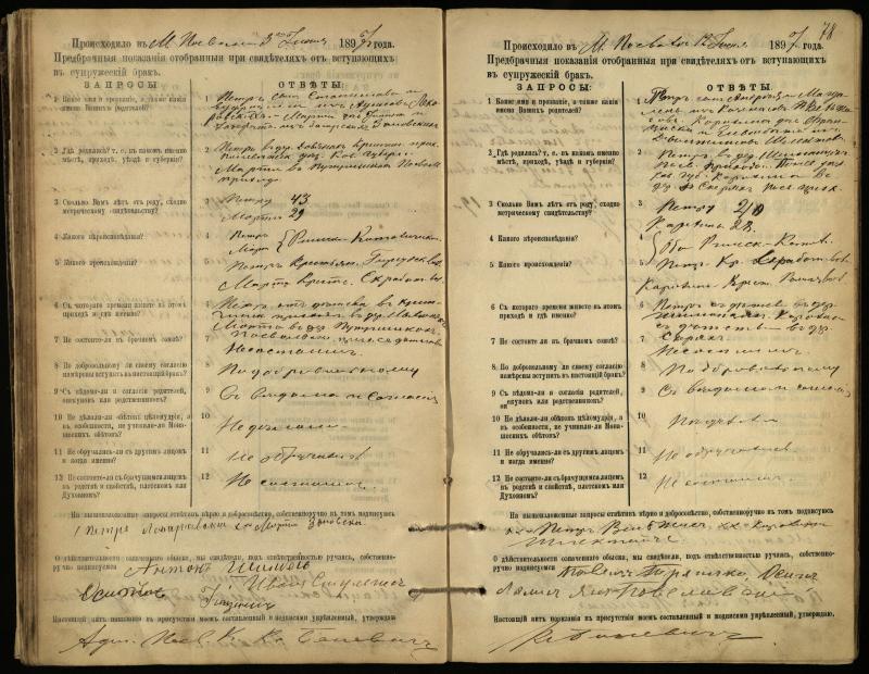 Pasvalio Romos katalikų parapijos bažnyčios 1894–1903 metų priešjungtuvinės apklausos knyga