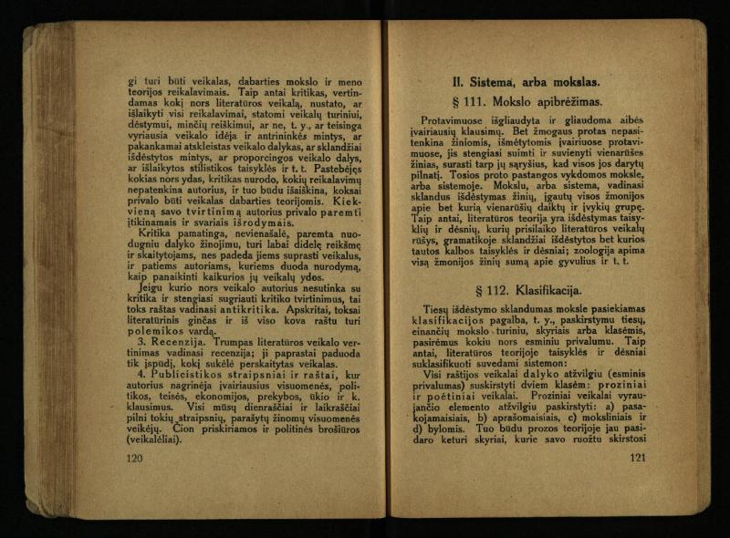 Literatūros teorija : vadovėlis aukštesniosioms mokykloms / K. Bizauskas. – 3 -ias leid. – Kaunas, 1922. – 199 p.