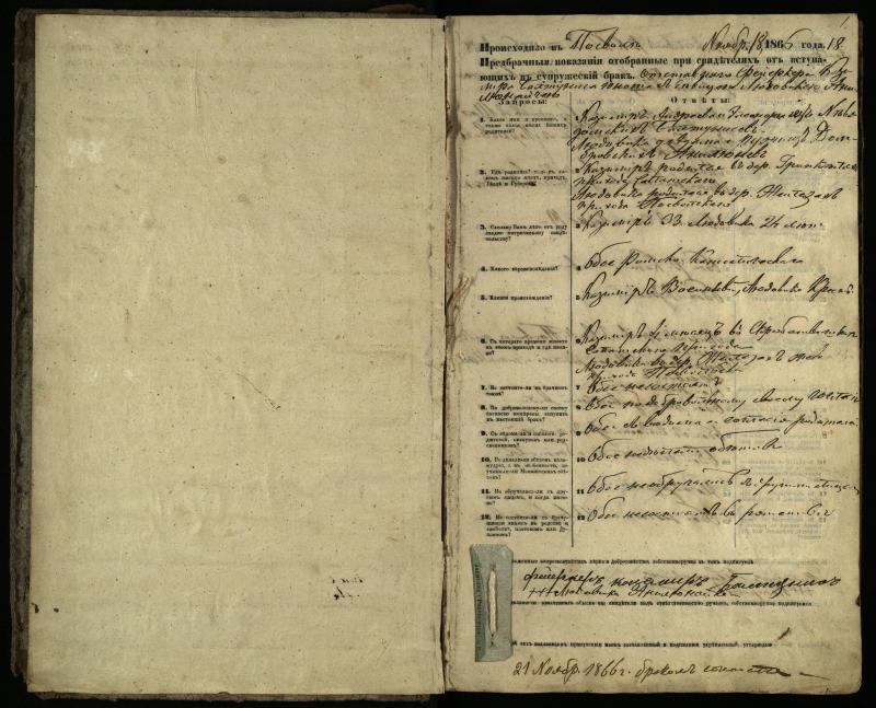Pasvalio Romos katalikų parapijos bažnyčios 1866–1876 metų priešjungtuvinės apklausos knyga
