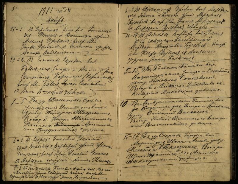 Pasvalio Romos katalikų parapijos bažnyčios 1909–1918 metų krikšto metrikų juodraštis