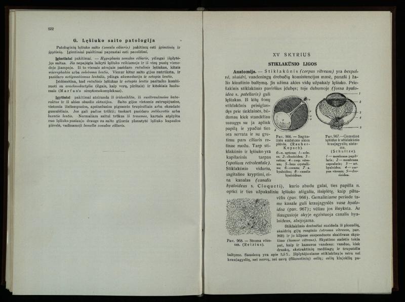 Akių ligų vadovas / Petras Avižonis. – Kaunas: Medicinos fakultetao leidinys, 1940. – VIII, 841, [2] p., 18 iliustr. lap.