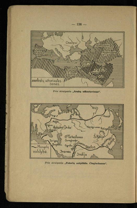 Vidurinių amžių istorija: vadovėlis vidurinėms ir aukštesniosioms mokykloms / K. Kliuksinas. – Kaunas: Sakalas, 1935. – 137, [5] p.