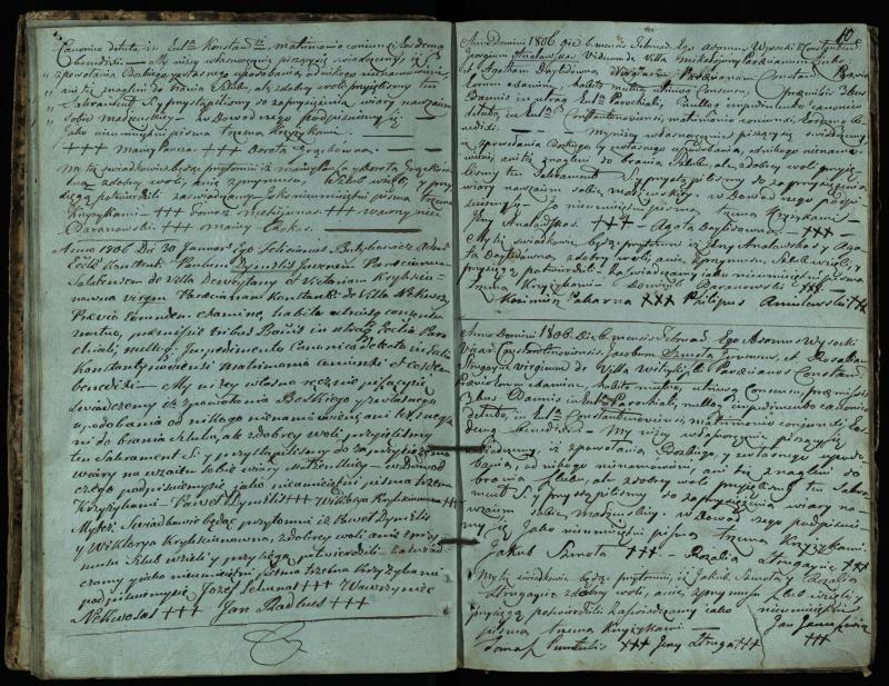 Vaškų (Konstantinavo) Romos katalikų parapijos bažnyčios 1804–1809 metų jungtuvių metrikų knyga