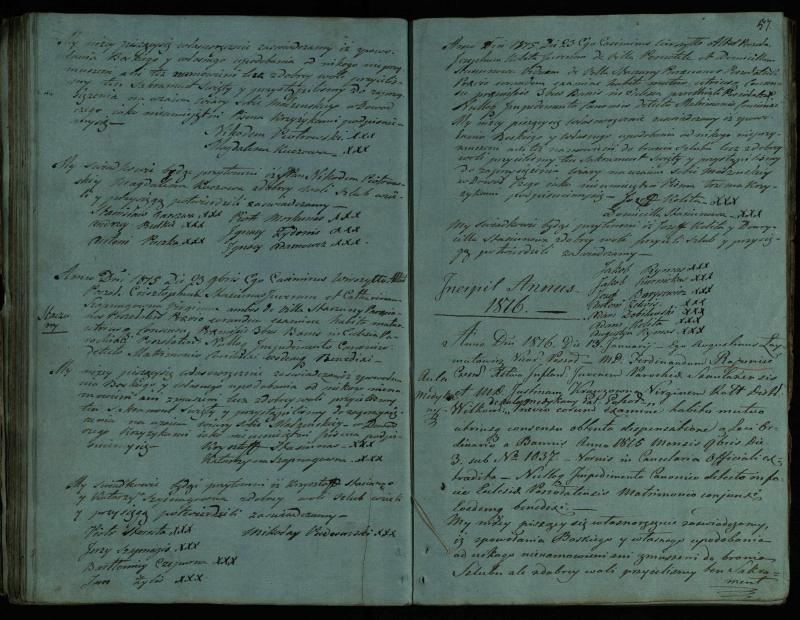 Pušaloto Romos katalikų parapijos bažnyčios 1810–1819 metų jungtuvių metrikų knyga