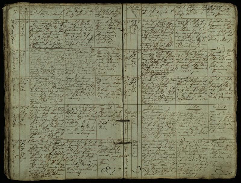 Pušaloto Romos katalikų parapijos bažnyčios 1828–1834 metų krikšto metrikų knyga