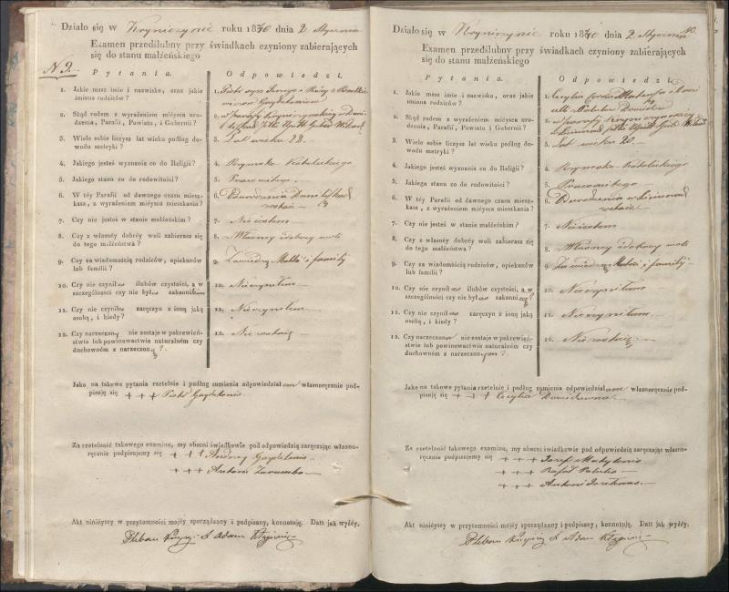 Krinčino Romos katalikų parapijos bažnyčios 1840–1844 metų priešjungtuvinės apklausos knyga
