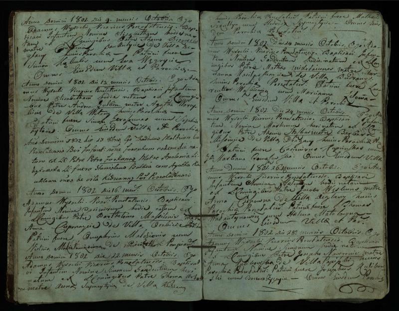 Pušaloto Romos katalikų parapijos bažnyčios 1802–1814 metų krikšto metrikų knyga