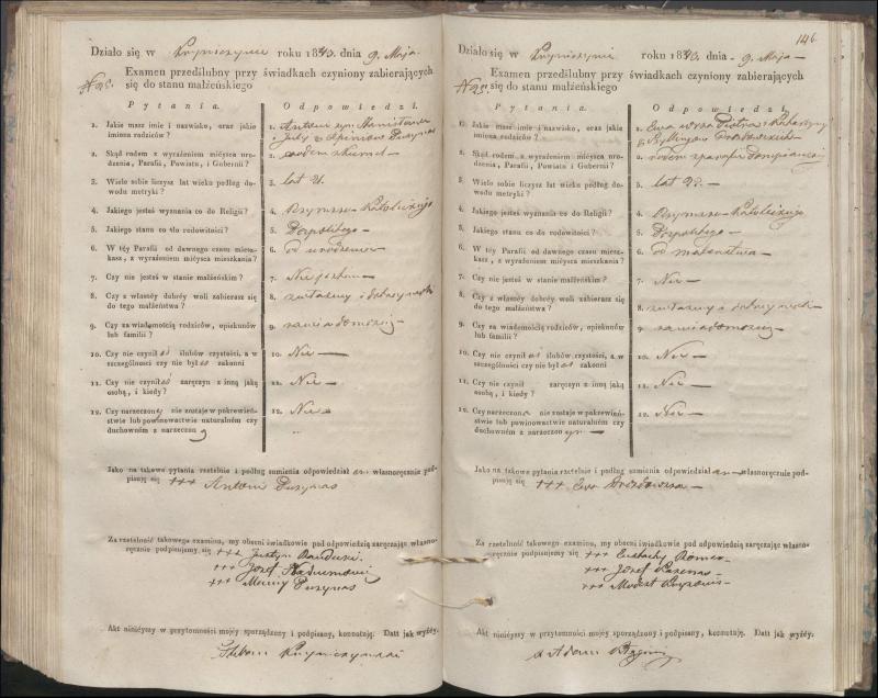 Krinčino Romos katalikų parapijos bažnyčios 1840–1844 metų priešjungtuvinės apklausos knyga