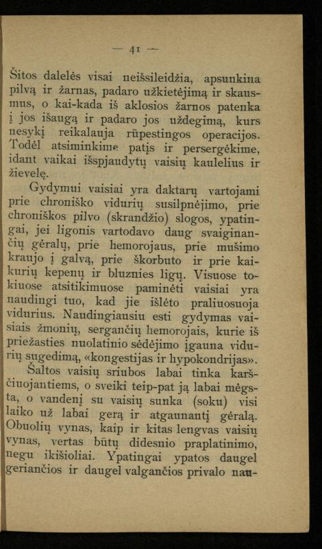 Kaip užsilaikyti pavasarį, vasarą, rudenį ir žiemą / [Otto Gotthilf Traenhart]; pagal d-rą med. L. Volbergą sutaisė d-ras A. Vileišis. – [Vilnius]: [„Vilniaus žinių“ red.], 1906 (Vilnius: „Vilniaus žinių“ sp.). – 91, [1] p.