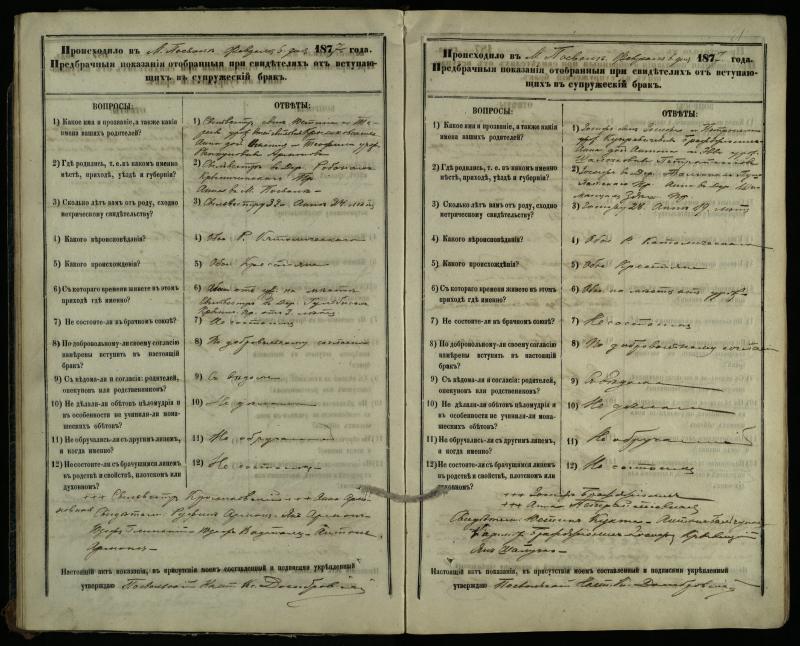 Pasvalio Romos katalikų parapijos bažnyčios 1876–1885 metų priešjungtuvinės apklausos knyga