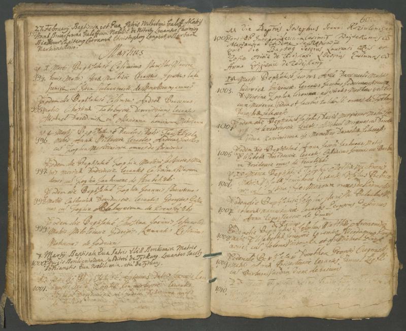 Pasvalio Romos katalikų parapijos bažnyčios 1703–1718 metų krikšto metrikų knyga