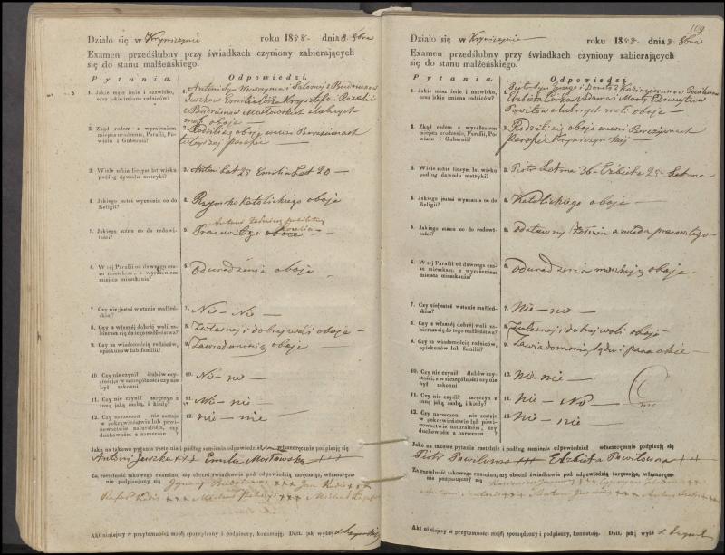 Krinčino Romos katalikų parapijos bažnyčios 1853–1862 metų priešjungtuvinės apklausos knyga