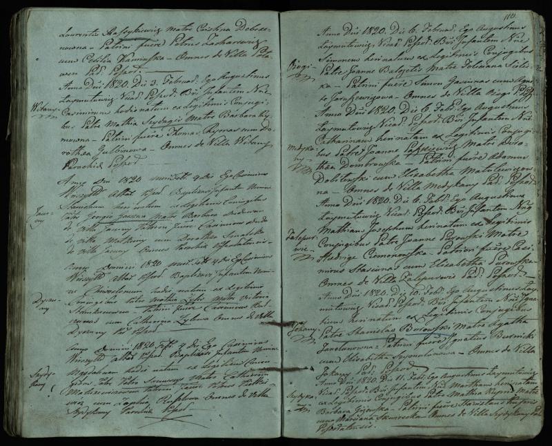Pušaloto Romos katalikų parapijos bažnyčios 1814–1822 metų krikšto metrikų knyga