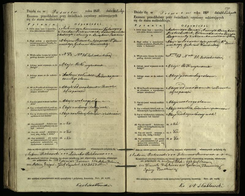 Pasvalio Romos katalikų parapijos bažnyčios 1849–1859 metų priešjungtuvinės apklausos knyga
