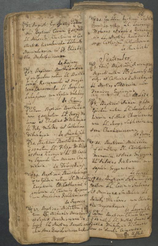 Pasvalio Romos katalikų parapijos bažnyčios 1749–1772 metų krikšto metrikų knyga
