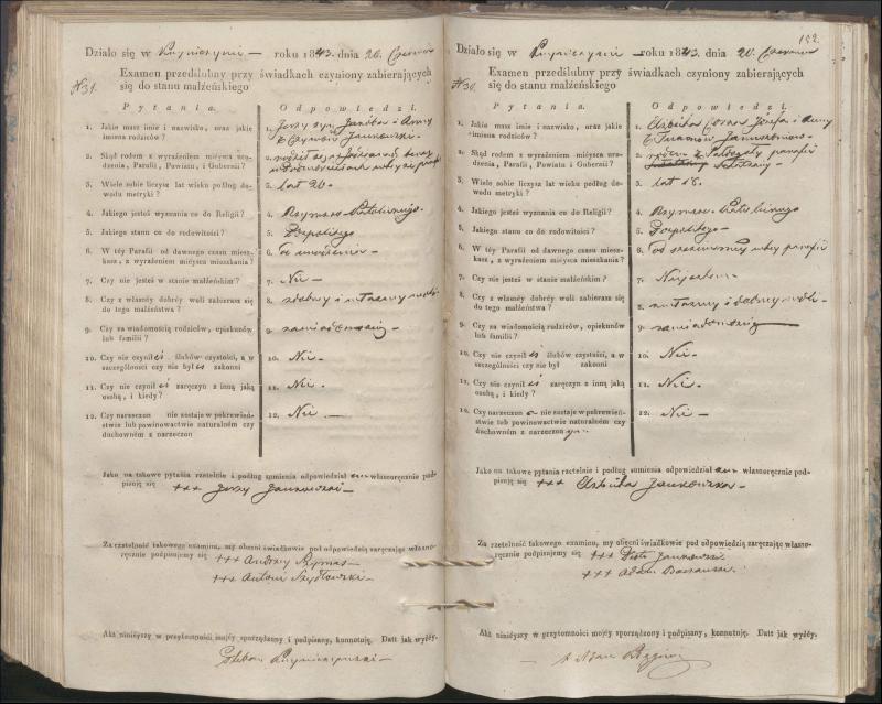 Krinčino Romos katalikų parapijos bažnyčios 1840–1844 metų priešjungtuvinės apklausos knyga