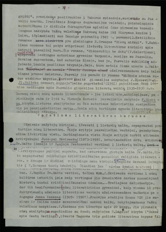 Žurnalisto, literato, vertėjo Kazimiero Pūro literatūros studija „Pasvalio krašto literatūrinės atovartos (1863–2000)“