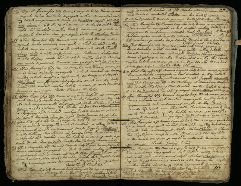 Vaškų (Konstantinavo) Romos katalikų parapijos bažnyčios 1766–1804 metų jungtuvių metrikų knyga
