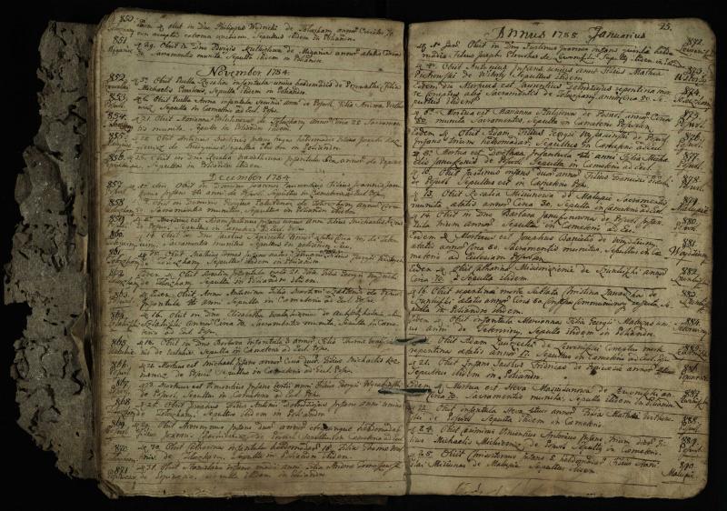 Pasvalio Romos katalikų parapijos bažnyčios 1776–1788 metų mirties metrikų knyga
