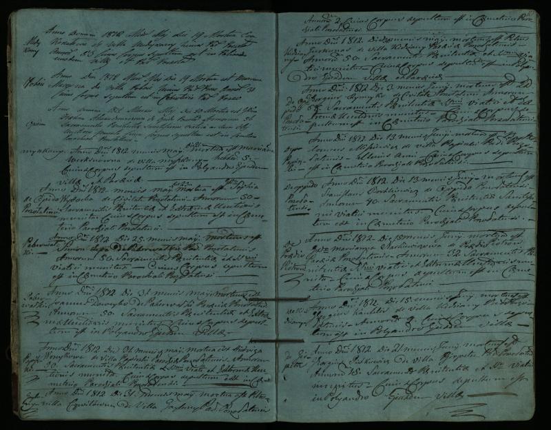 Pušaloto Romos katalikų parapijos bažnyčios 1810–1827 metų mirties metrikų knyga