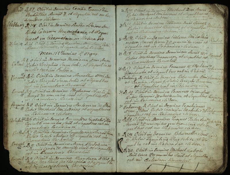 Pasvalio Romos katalikų parapijos bažnyčios 1794–1819 metų mirties metrikų knyga