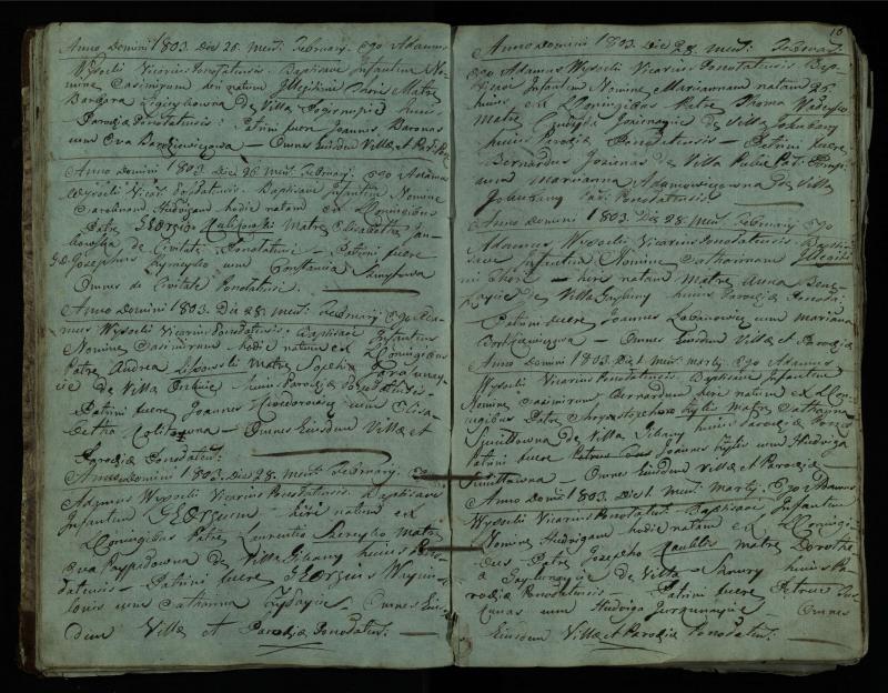 Pušaloto Romos katalikų parapijos bažnyčios 1802–1814 metų krikšto metrikų knyga