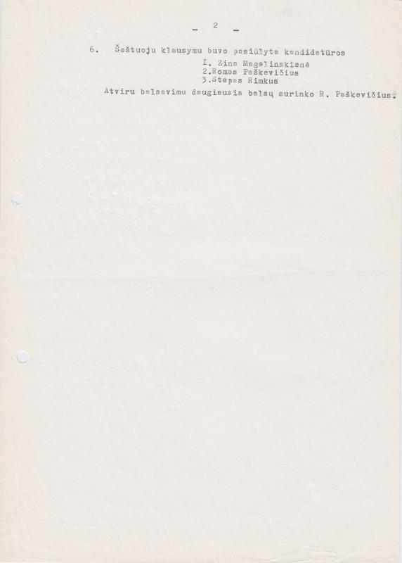 LPS Pasvalio rajono tarybos 1990 m. kovo 29 d. posėdžio PROTOKOLAS