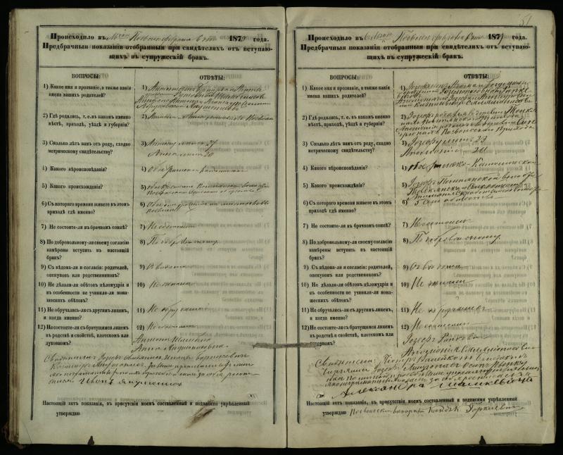Pasvalio Romos katalikų parapijos bažnyčios 1876–1885 metų priešjungtuvinės apklausos knyga