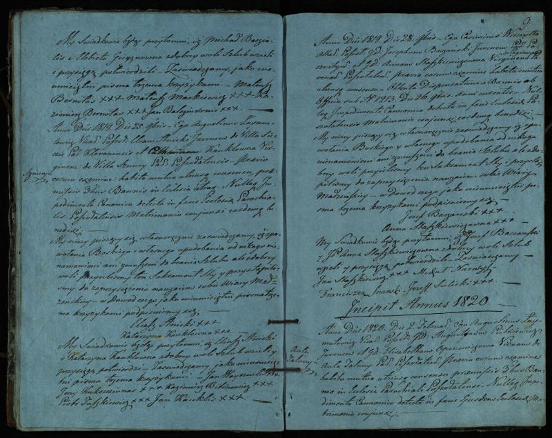 Pušaloto Romos katalikų parapijos bažnyčios 1819–1827 metų jungtuvių metrikų knyga