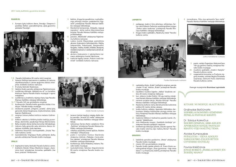 Šiaurietiški atsivėrimai : Pasvalio krašto istorijos ir kultūros žurnalas 2017, nr. 2 (43)