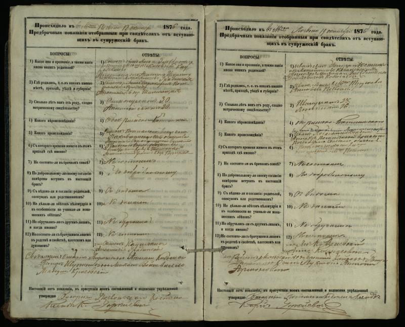 Pasvalio Romos katalikų parapijos bažnyčios 1876–1885 metų priešjungtuvinės apklausos knyga