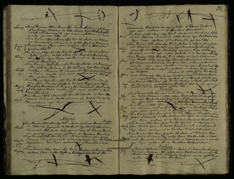 Pušaloto Romos katalikų parapijos bažnyčios 1785–1810 metų mirties metrikų knyga