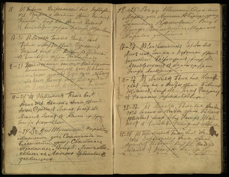 Pasvalio Romos katalikų parapijos bažnyčios 1909–1918 metų krikšto metrikų juodraštis
